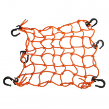 Сетка багажная Rexwear 40X40 оранжевая (пластиковые крючки)